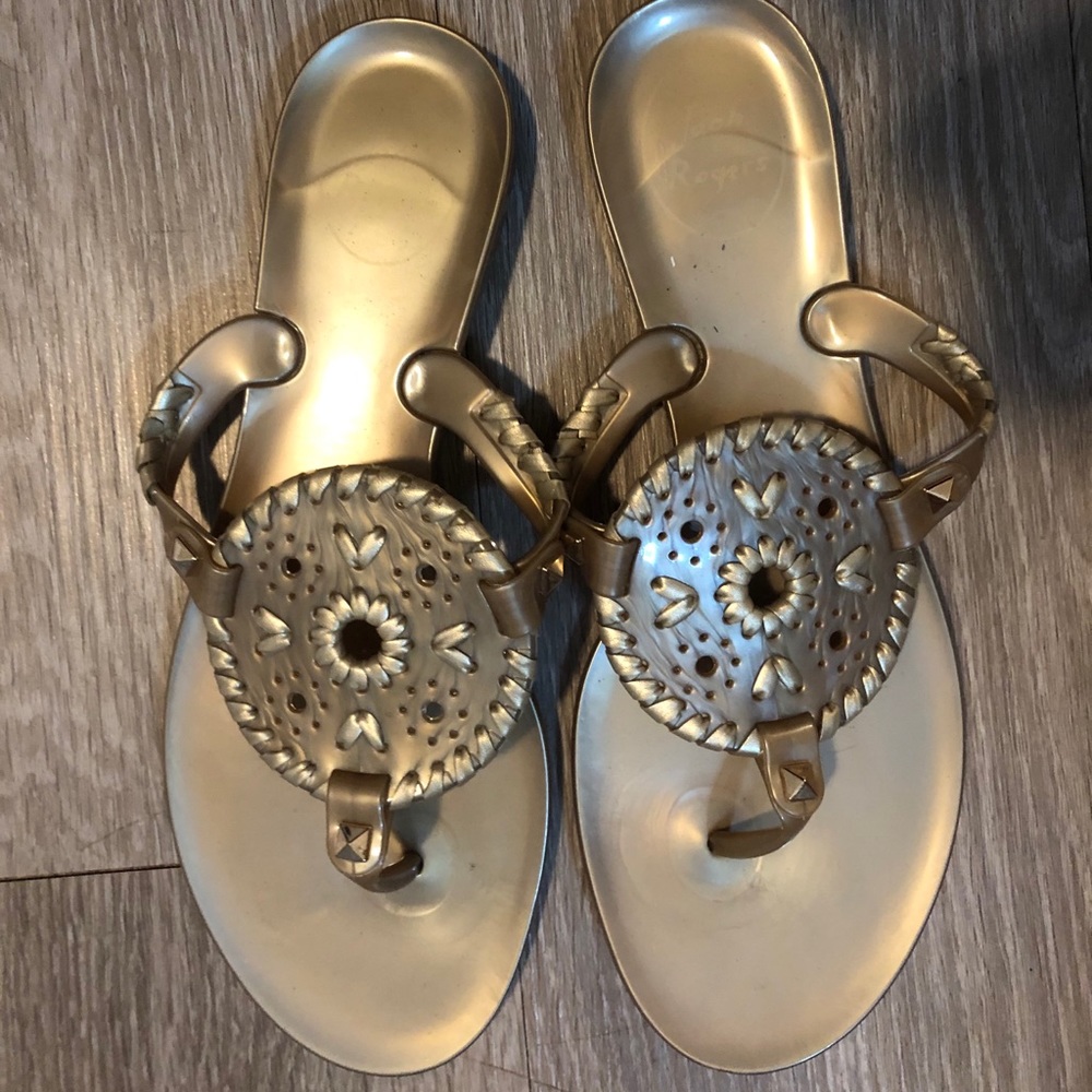 Jack Rogers jelly flip flops